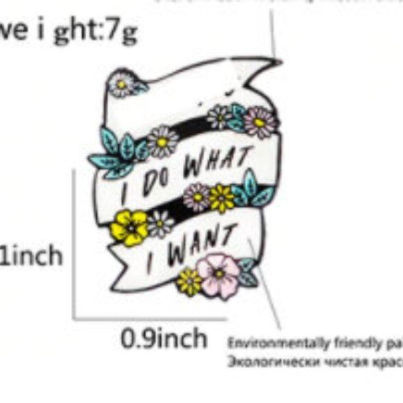I Do What I Want Enamel Pin - Picture 4 of 4